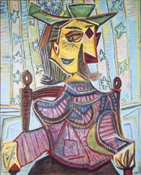 Dora Maar sentada 1939 cubismo Pablo Picasso Pinturas al óleo